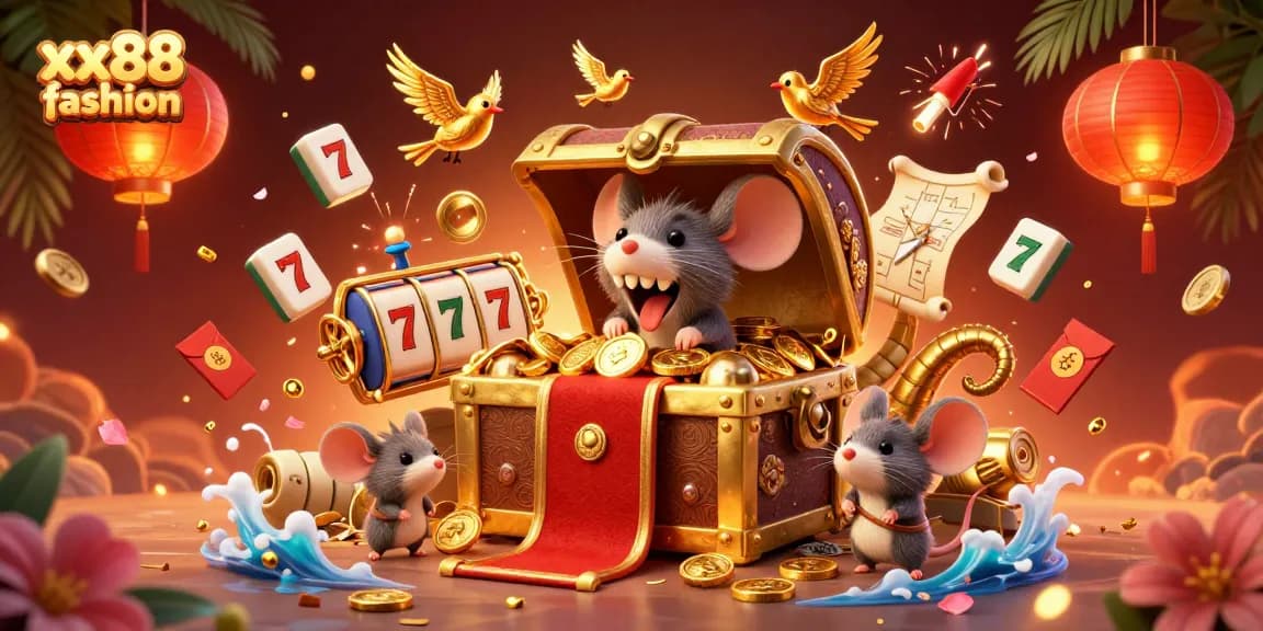 Engage with xx88 fashion's vibrant casino-themed adventure highlighting treasure and luck.