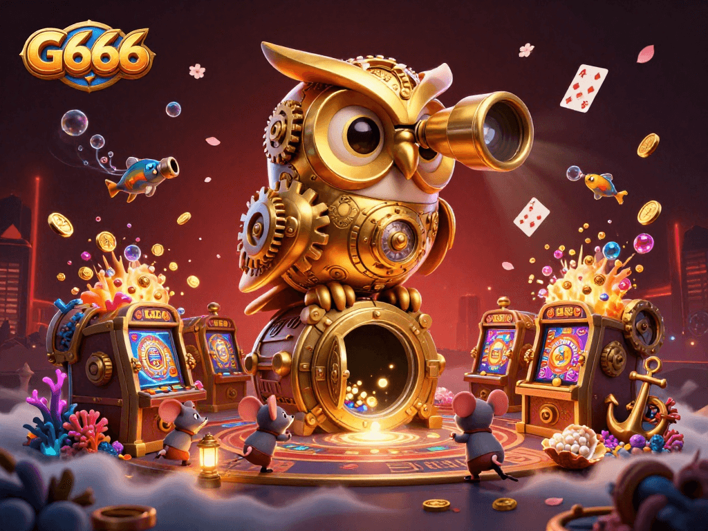 Experience thrilling gameplay at G666 featuring an enchanting owl and exciting casino elements.