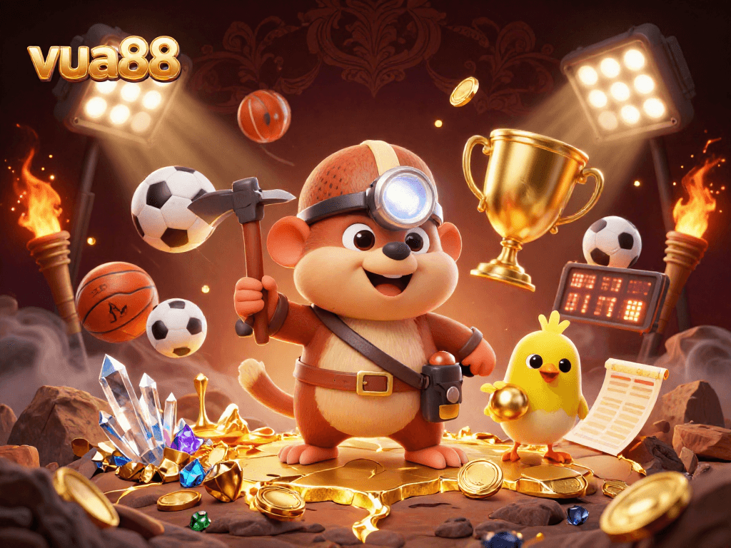 Experience exciting wins at vua88 with dynamic sports elements and rich casino visuals