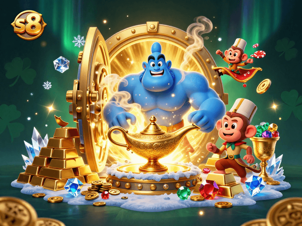 Experience thrilling gameplay as S8 offers exciting treasures and winning opportunities.