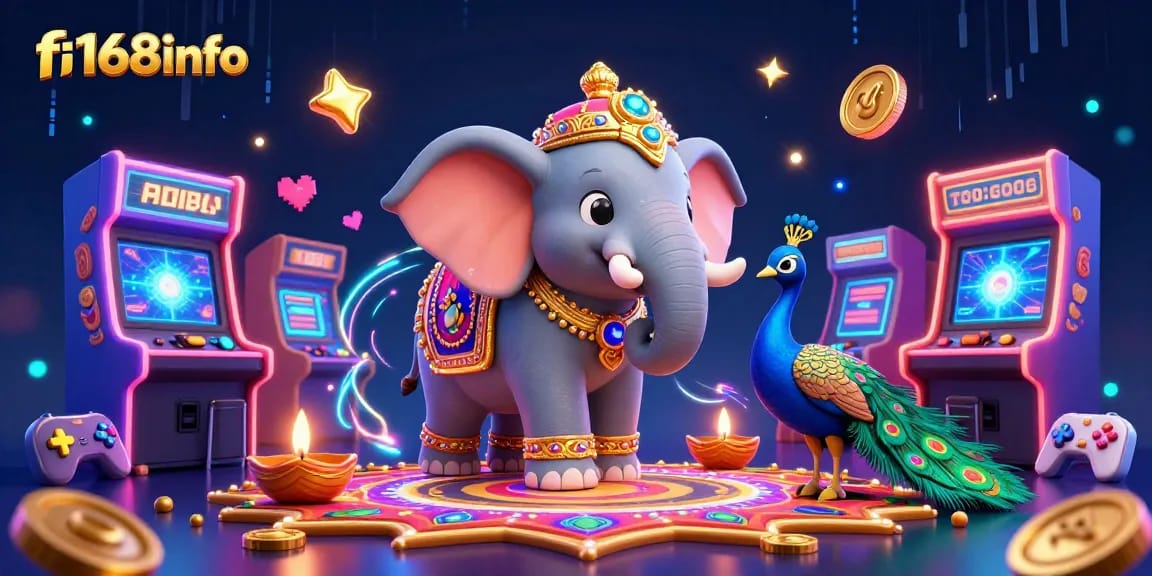 Experience vibrant gaming at f168info with colorful characters and dynamic casino elements.