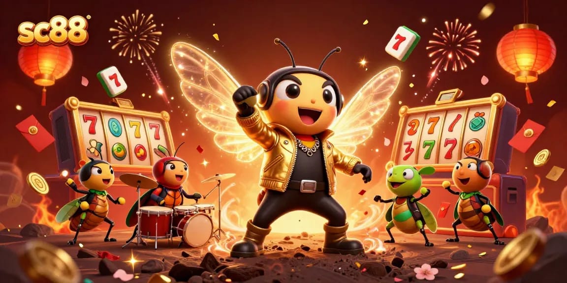 Experience sc88's exciting jackpot scene with vibrant characters celebrating wins amidst gaming excitement.