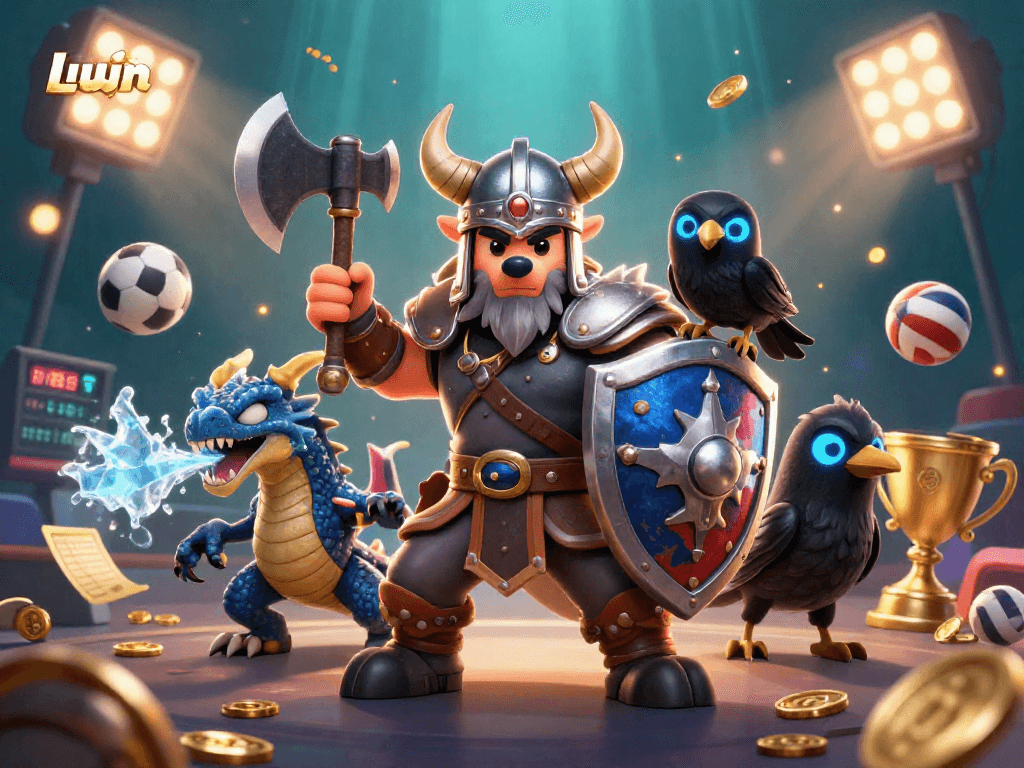 Engage with Llwin through an exciting 3D scene of dynamic sports elements and magical creatures.