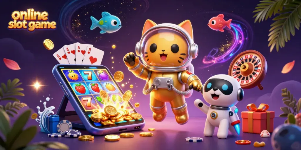 Spin reels and win big with our online slot game, featuring colorful characters and exciting gameplay!