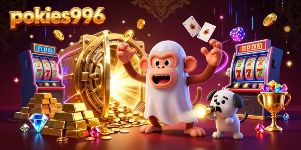 Experience pokies996 action in a haunted casino with mystical characters and golden treasures.