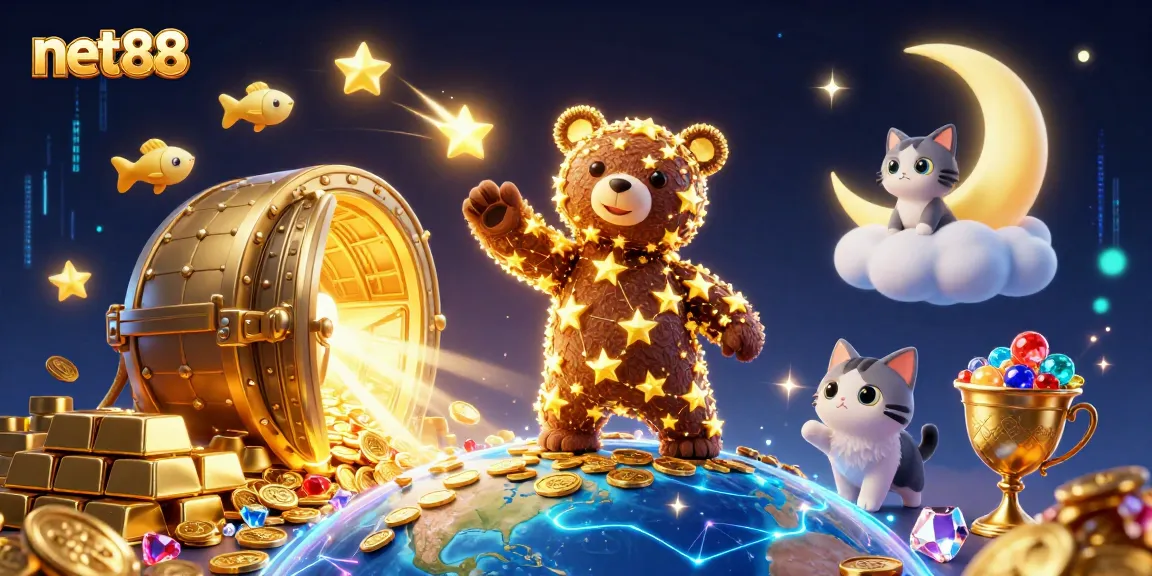 Win big with net88 by collecting treasures in an enchanting casino landscape.