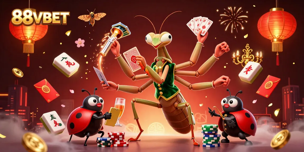 Engage with interactive casino fun at 88VBET featuring vibrant gaming characters and lively elements.