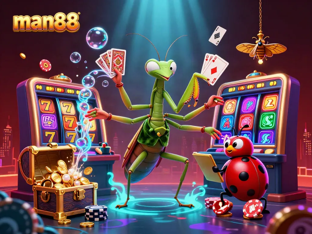 Experience the electrifying world of man88 casino games with vibrant visuals and engaging characters.