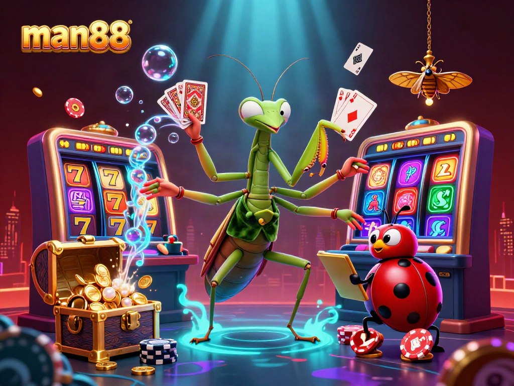 Experience the electrifying world of man88 casino games with vibrant visuals and engaging characters.
