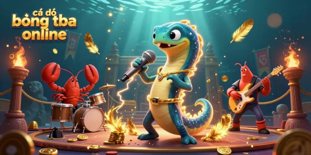 Experience exciting cá độ bóng đá online in a vibrant underwater casino scene with dynamic characters and swirling game elements.