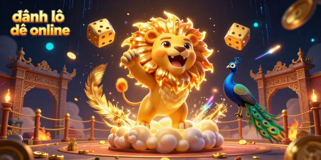 Experience the excitement of đánh lô đề online with vibrant 3D characters and dynamic casino-themed elements.