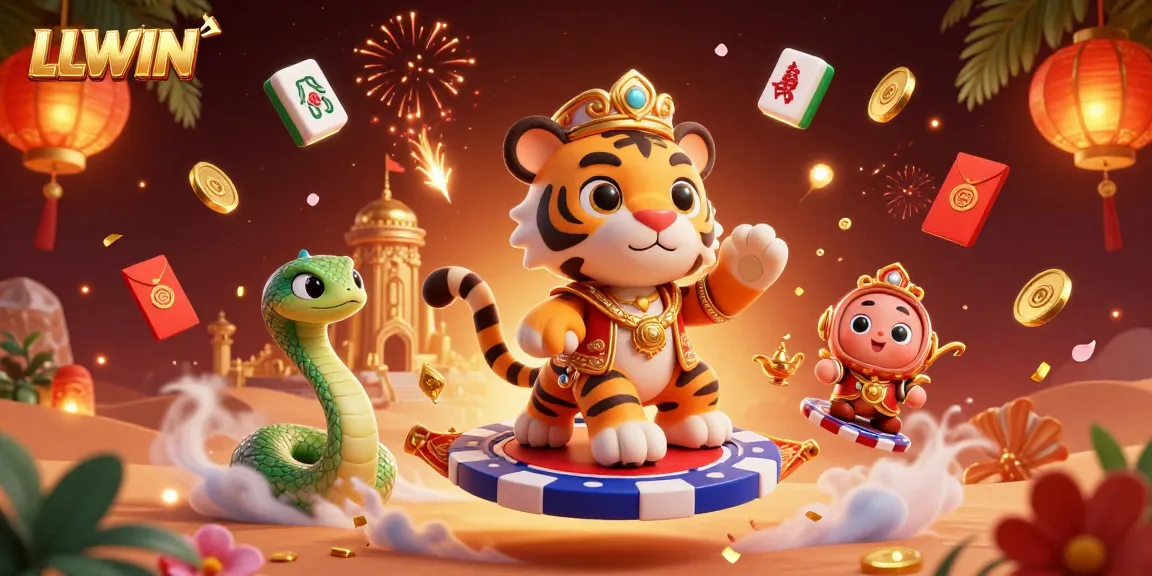 LLWIN offers a thrilling Arabian-themed gaming experience with engaging characters and vibrant casino elements.