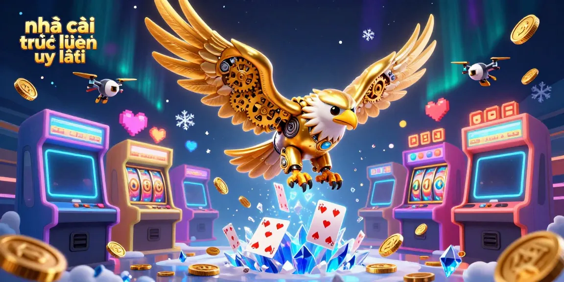 Experience the excitement of nhà cái trực tuyến uy tín in a vibrant, colorful casino scene with immersive elements.