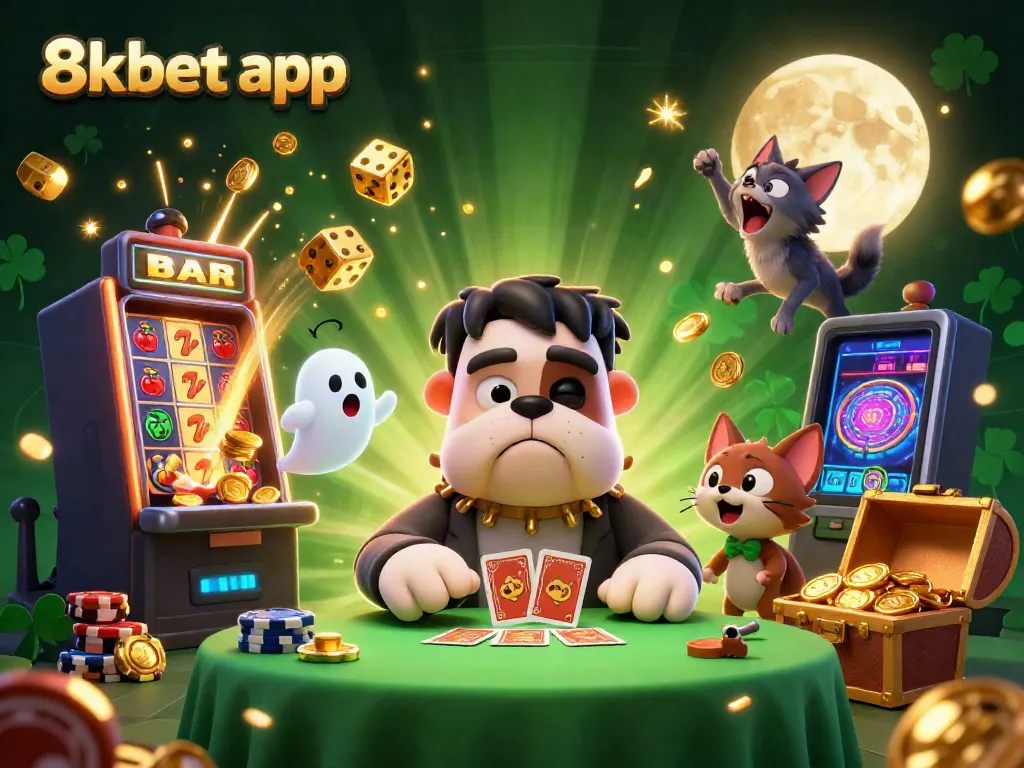 Experience the thrill with the 8xbet app featuring vibrant characters and exciting casino elements.