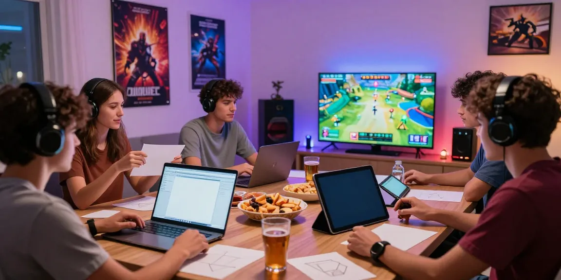 Engaging DA88 online gaming experience with friends in a modern living room.
