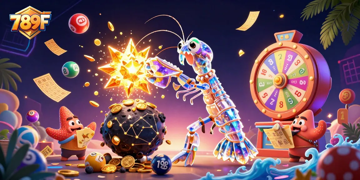 Experience the thrill of 789 F with galactic characters amidst vibrant casino elements.