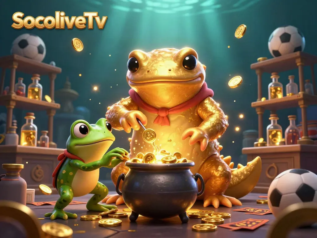 SocoliveTv transforms sports betting with dynamic elements and vibrant illustration.