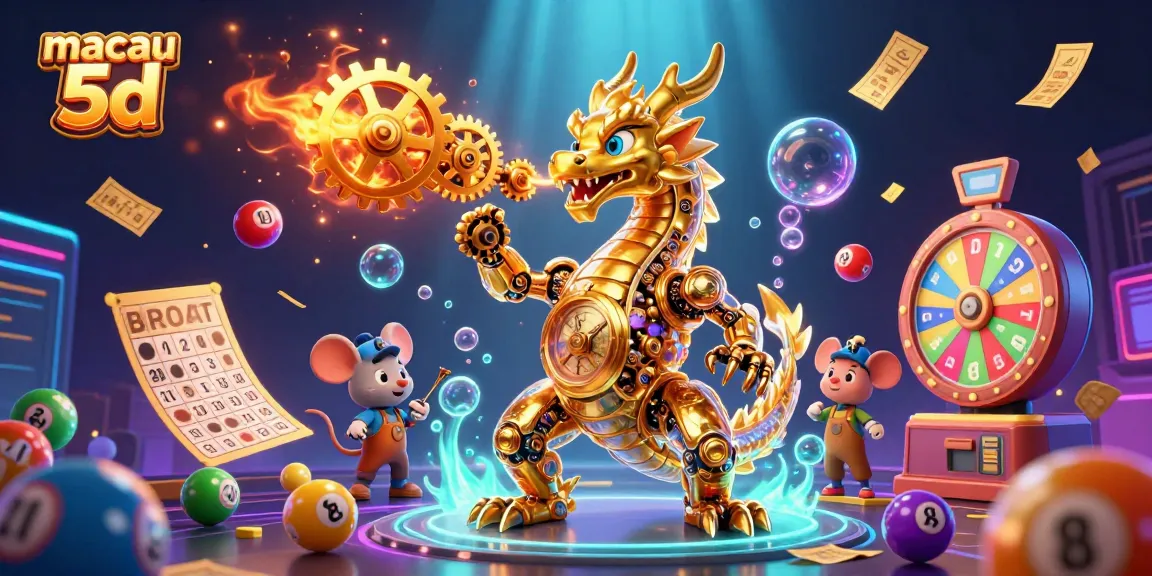 Mengakses informasi Togel Macau 5D dengan melihat ilustrasi penuh warna yang dinamis.