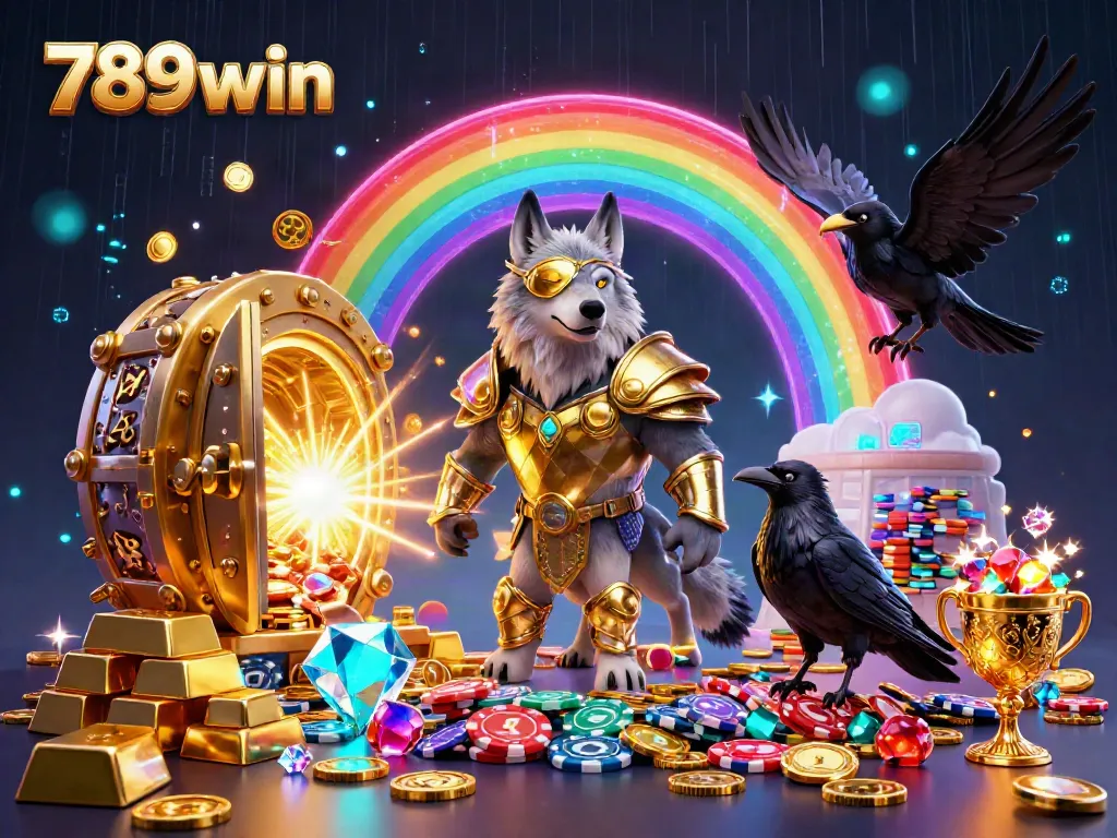 Engage with the enchanting world of 789win, where Norse-themed characters celebrate casino gaming amidst dynamic treasures.