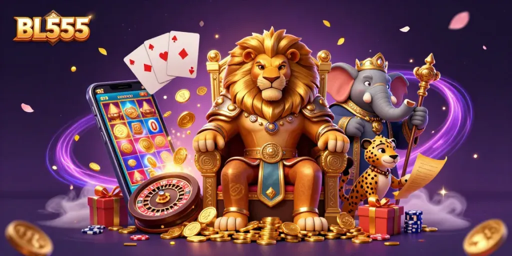Spin colorful slots and earn rewards with BL555's exciting casino experience.