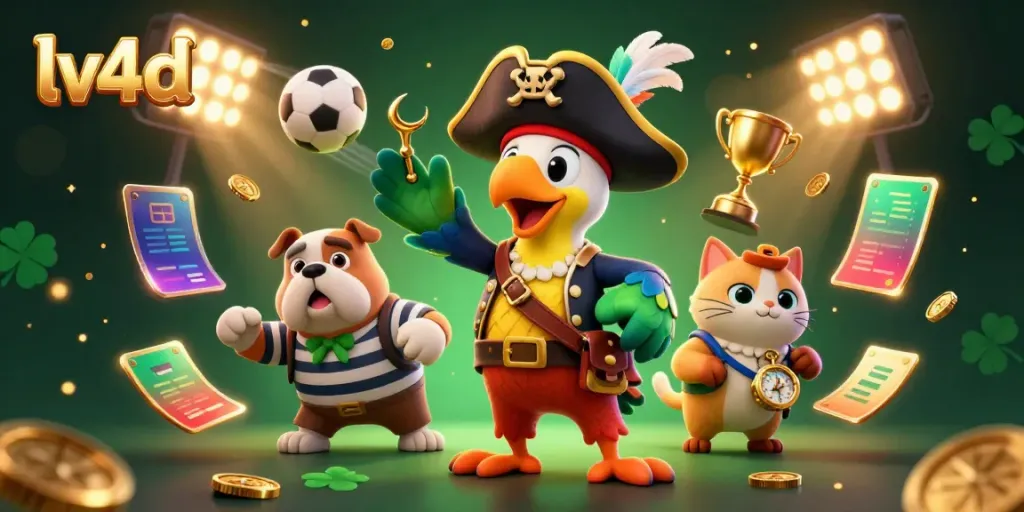 Bet on lv4d with dynamic online gaming characters, immersive sports elements, and vibrant visuals.