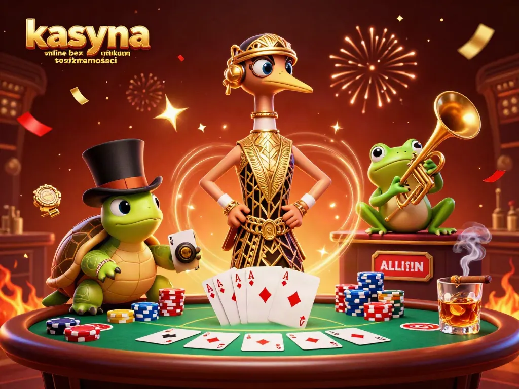 Experience exciting gameplay at kasyna online bez weryfikacji tożsamości in this vibrant casino illustration.