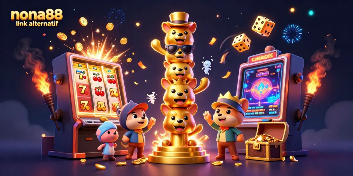 Spin the reels on the nona88 link alternatif slot machine with vibrant casino elements!