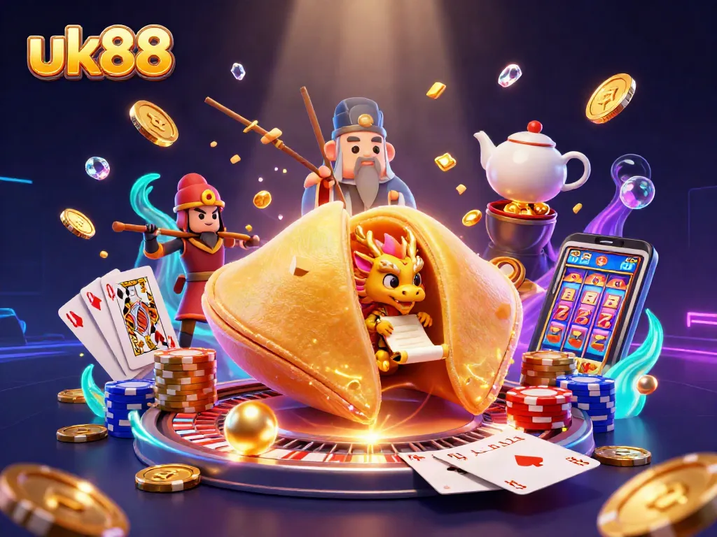 Experience thrilling gameplay with uk88 at this festive casino scene bursting with jackpots and rewards.