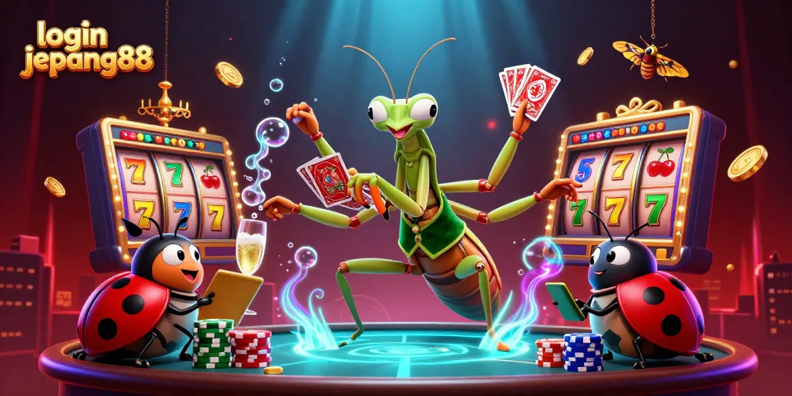 Engage with compelling luck using the login jepang88 as vibrant slot reels spin with animated characters.