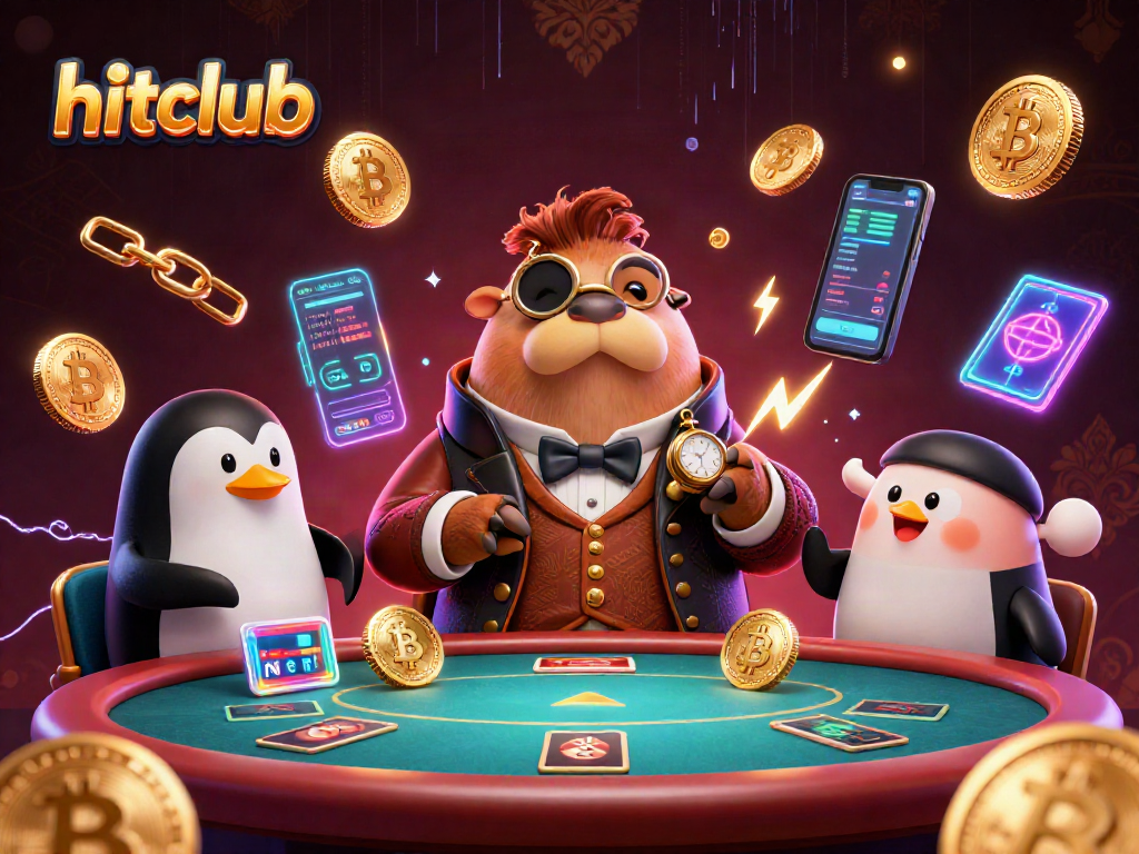 Hitclub players enjoying an underwater poker game, showcasing engaging cryptocurrency elements.
